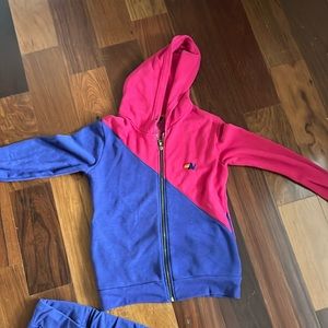 COPY - Aviator Nation | Retro slashed pink and purple zip up